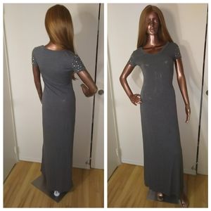 Teenvogue for mstylelab gray maxi dress